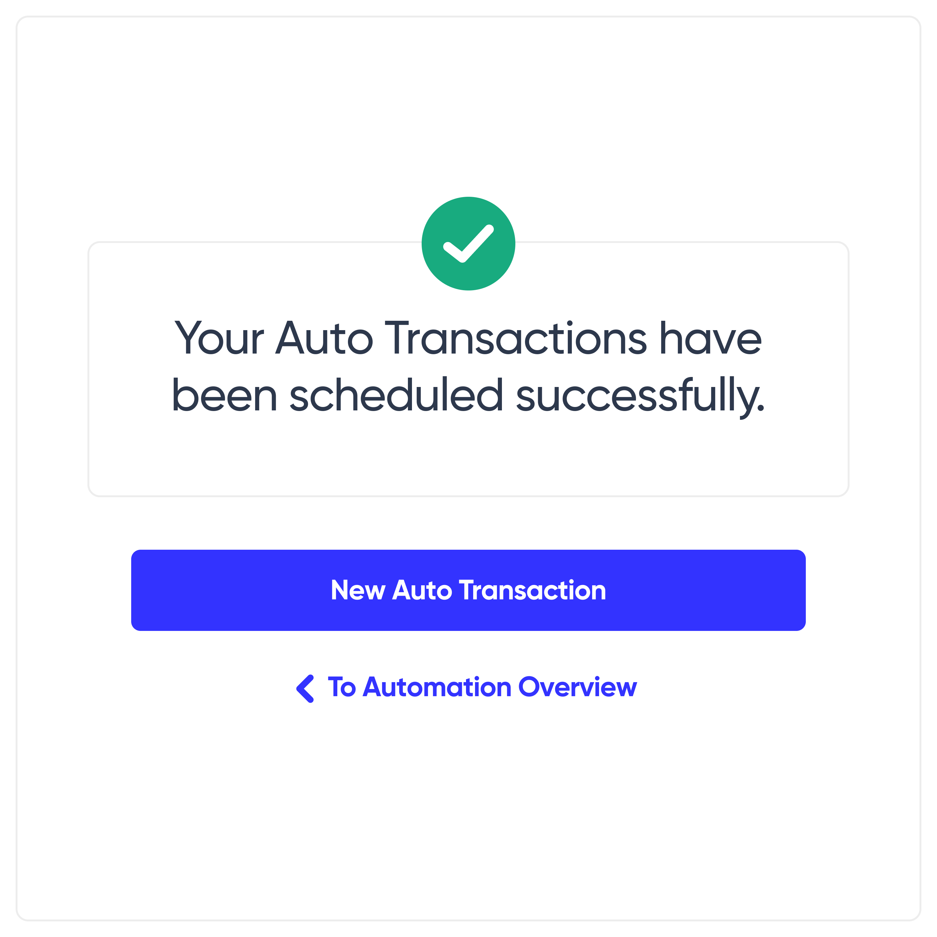 Your cash management on autopilot - Recurring currency conversion successful
