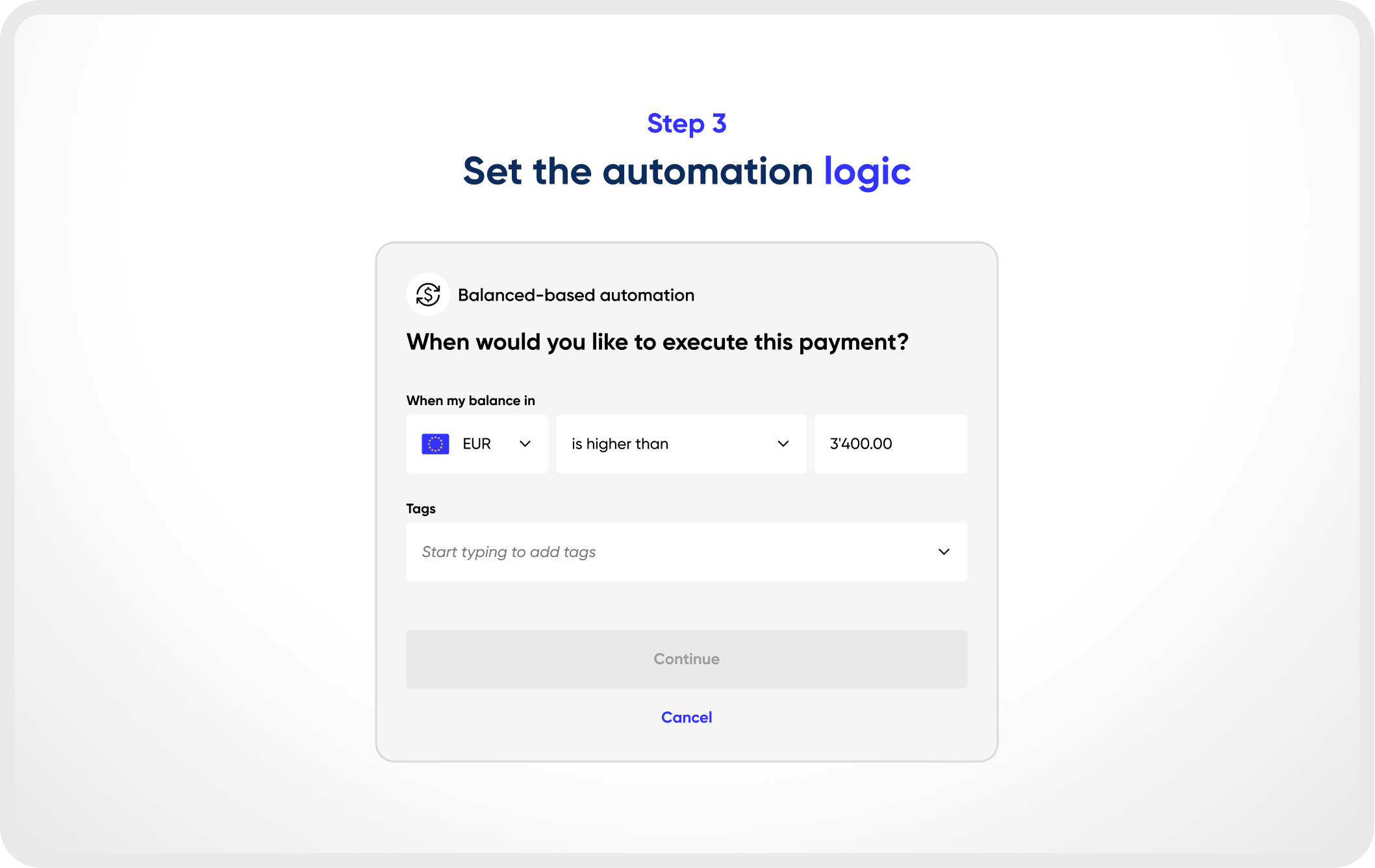 Cash Management Automations - Step 3