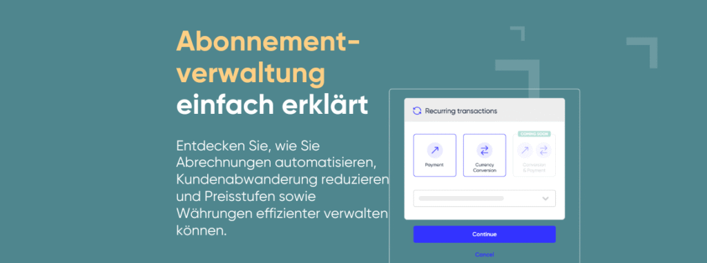 Abonnementverwaltung einfach erklärt