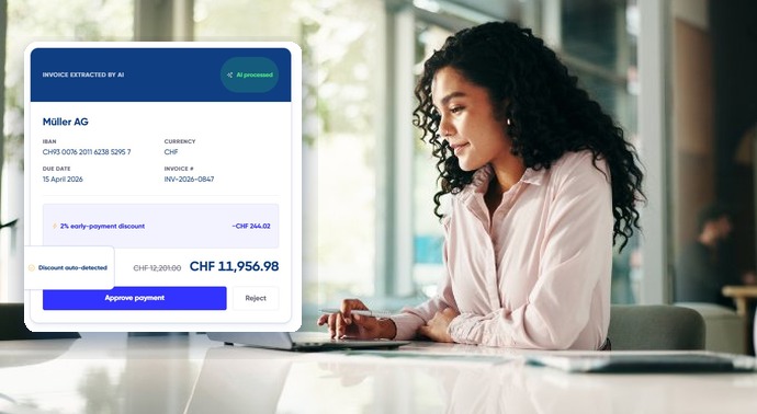 Different types of accounting software illustrated with an AI-extracted invoice and finance dashboard