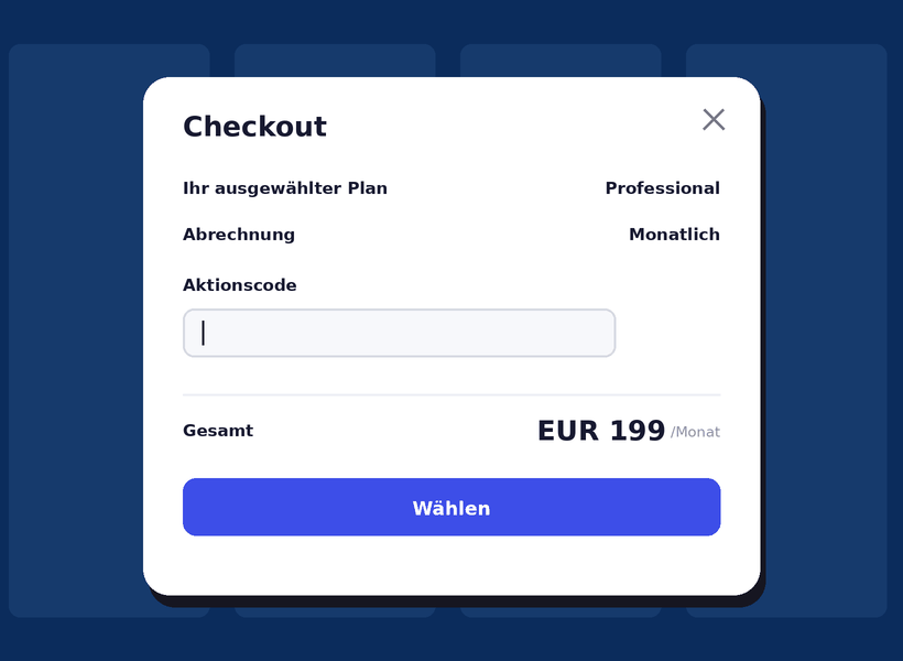 Promo-Code AMNISINVITE3 im amnis Checkout eingeben und drei Gratismonate aktivieren